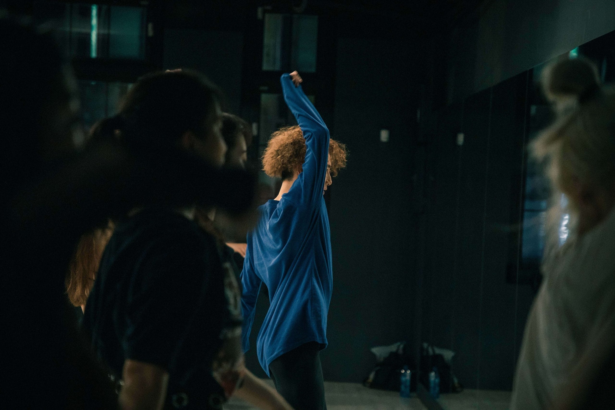 Dance Instructor Performing An Example